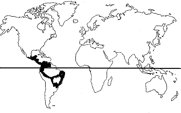 localización Sudamérica tropical
